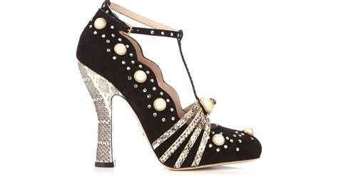 Gucci 2017 Ofelia Embellished Pumps 